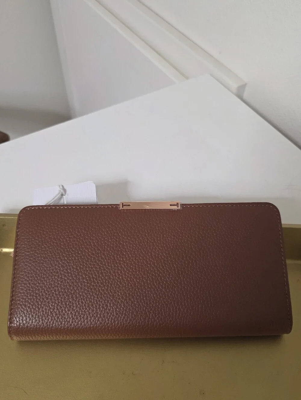 Ted Baker Brown Pebbled Leather Wallet